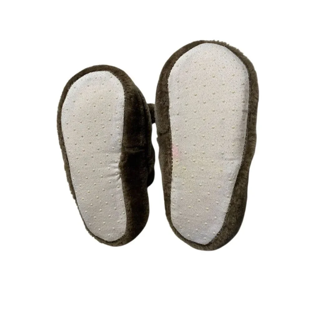 Unisex Toddler Reindeer Slingback Slippers Size 10 Christmas Holiday Deer Xmas